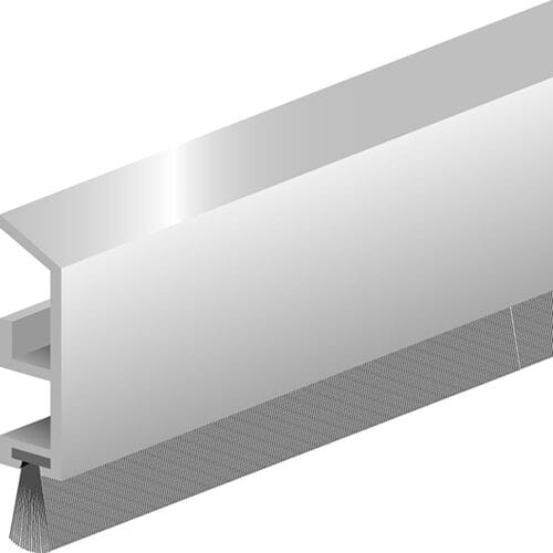 Ellen borstelstrip - ADS-B - 1000 mm - aluminium