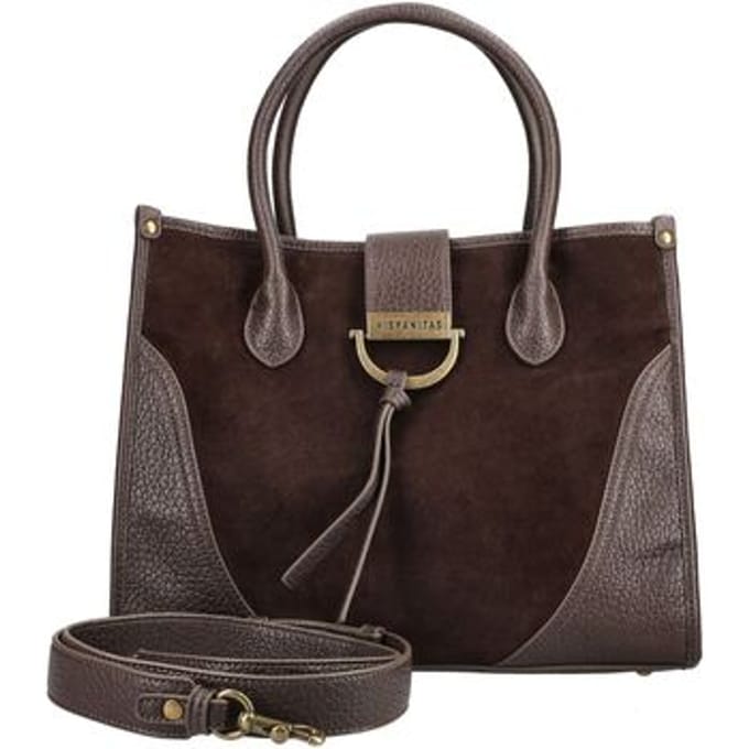 Hispanitas Bruine suède totebag