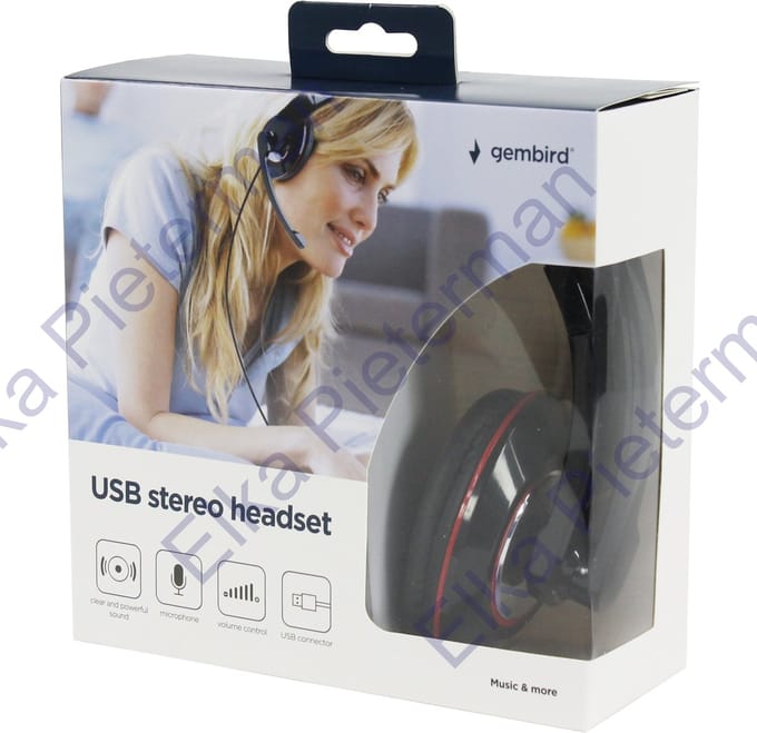 Gembird MHS-U-001 USB Koptelefoon | Bekabeld | 24 Maanden Garantie