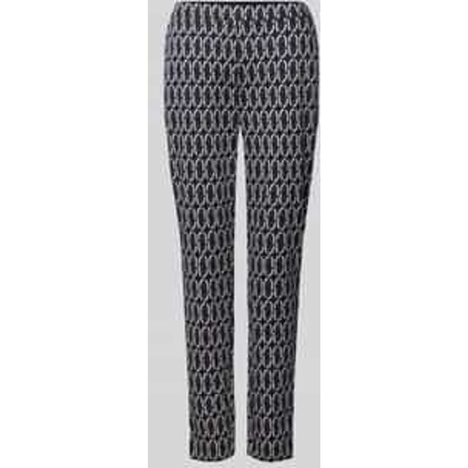 Relaxed fit stoffen broek met elastische band