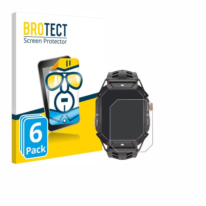 BROTECT - Screenprotector voor Oukitel BT80 - Folie Beschermfolie transparant 6 Stuks