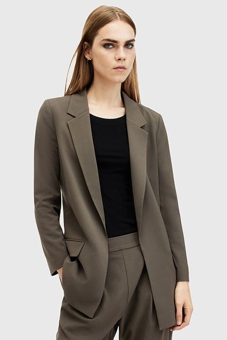 AllSaints Aleida Tri Blazer Tarmac Green Taglia: 4 | Blazers Outlet | Donna | Verde