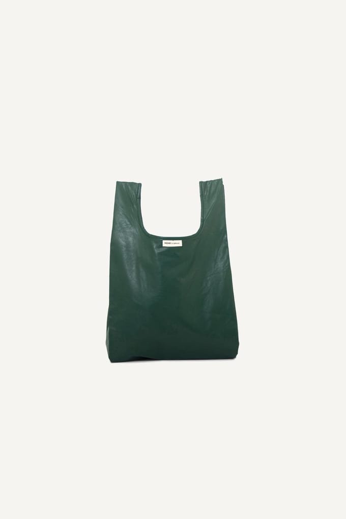 Monk bag • Shopper • Vegan Leather • Groen - 30 x 55 cm