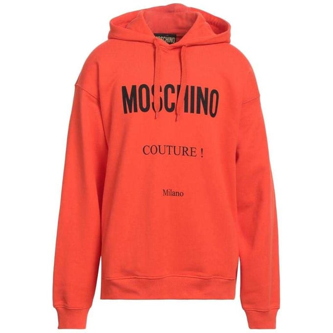 Moschino Heren Couture Milano Hoodie (Oranje)