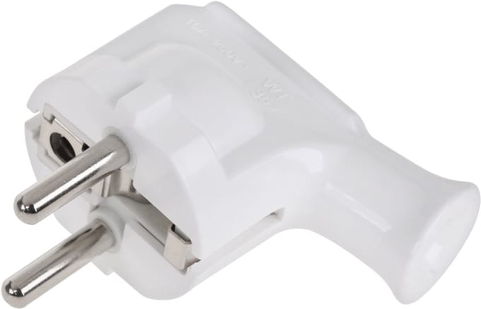 Elgotech - Haakse Stekker - Uzieming - Wt-35 - Wit