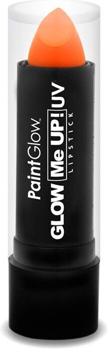 Paintglow Lippenstift/lipstick - neon oranje - UV/blacklight - 4,5 gram - schmink/make-up