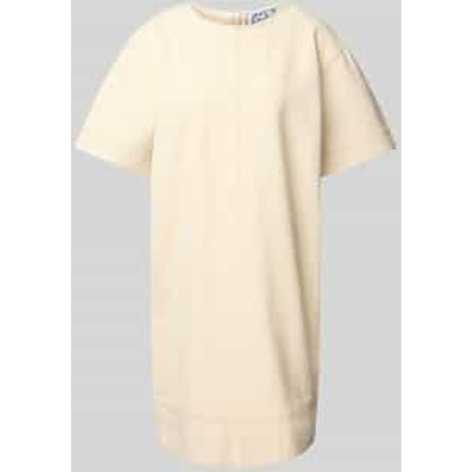 Mini-jurk met ronde hals