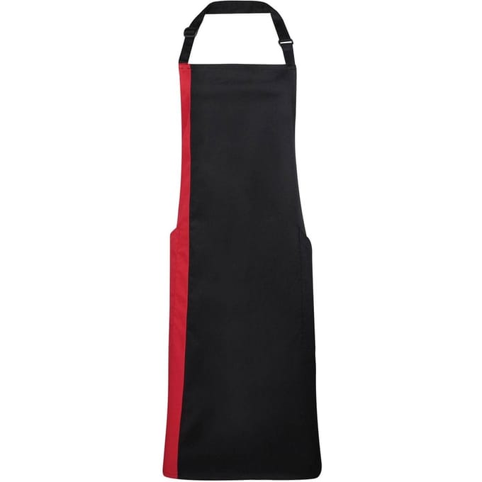 Premier Colours Collectie Contrast Slabbenschort (Zwart/Rood)