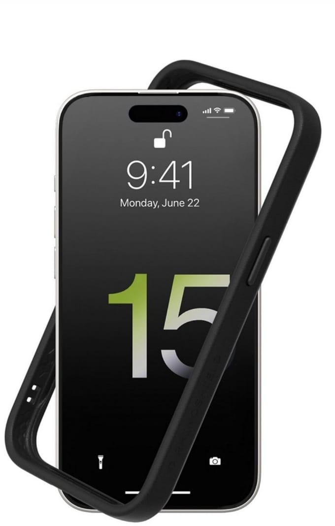 RHINOSHIELD Cover CrashGuard NX iPhone 15 Zwart (600033)