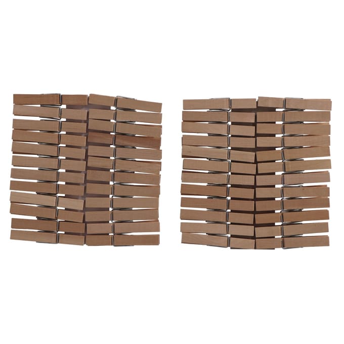 Multy houten wasknijpers - 48 stuks - hout - set van 48