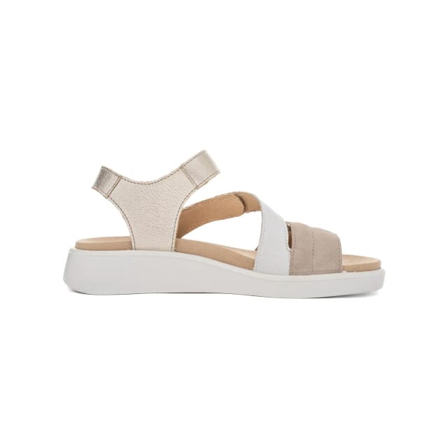 Ara - 1221407 MADEIRA-S - Sandalen met hakDames Sandalen - Kleur: Wit/beige - Maat: 39