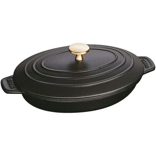 STAUB SPECIALITIES - Bakvorm met deksel - ovaal - 230mm - Gietijzer - Zwart