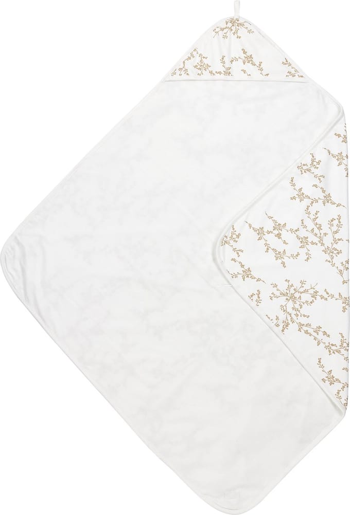 Meyco Baby Branches badcape - sand - 90x90cm