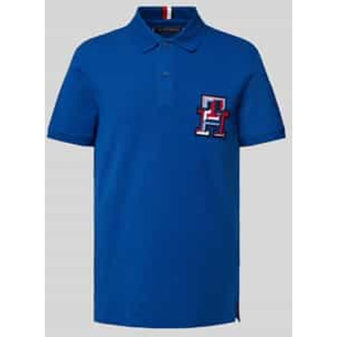 Regular fit poloshirt met labelbadge