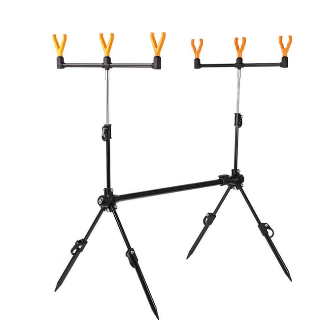 Lixada Verstelbare Intrekbare Karper Visserij Hengel Pod Stand Houder Visserij Hengel Pod Beugel Visserij Tac black