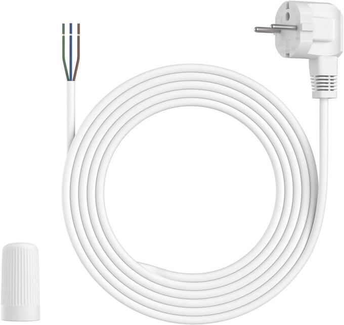 Stroomkabel Camera - Voedingskabel Adapter - Flexibele Installatie - 6 Meter Lengte - 6m - Zwart