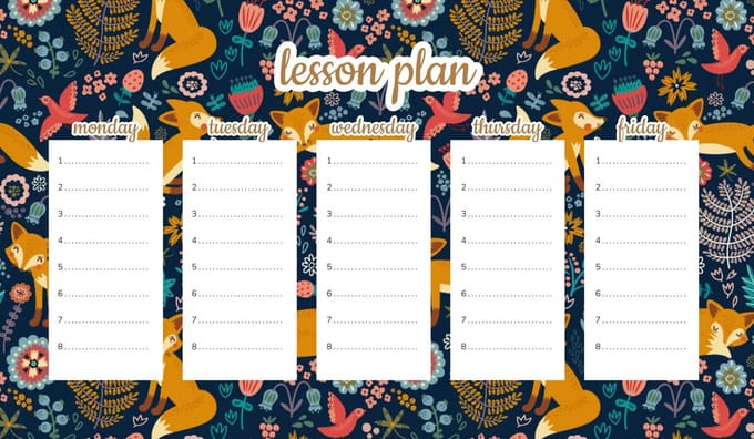 Wallvy - Magnetisch Lesrooster - Kinderen Thema Lisków - 45x26cm