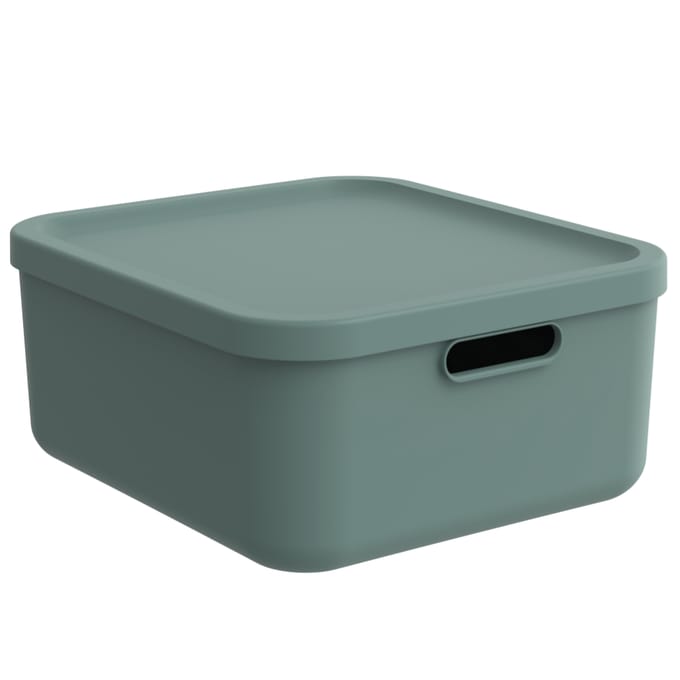 Decoratie opbergbox Albula Light 20 L mistletoe  groen