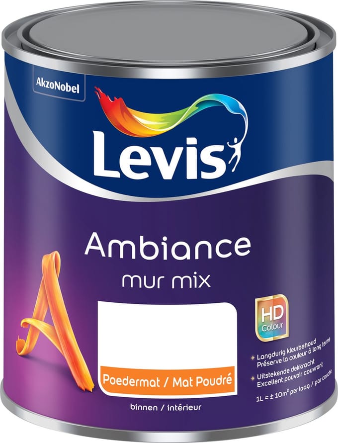 Levis Ambiance Mur Poedermat Mix - Lively Linen - 1 L