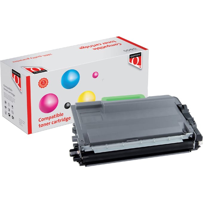Toner Quantore alternatief tbv Brother TN-3430BK zwart