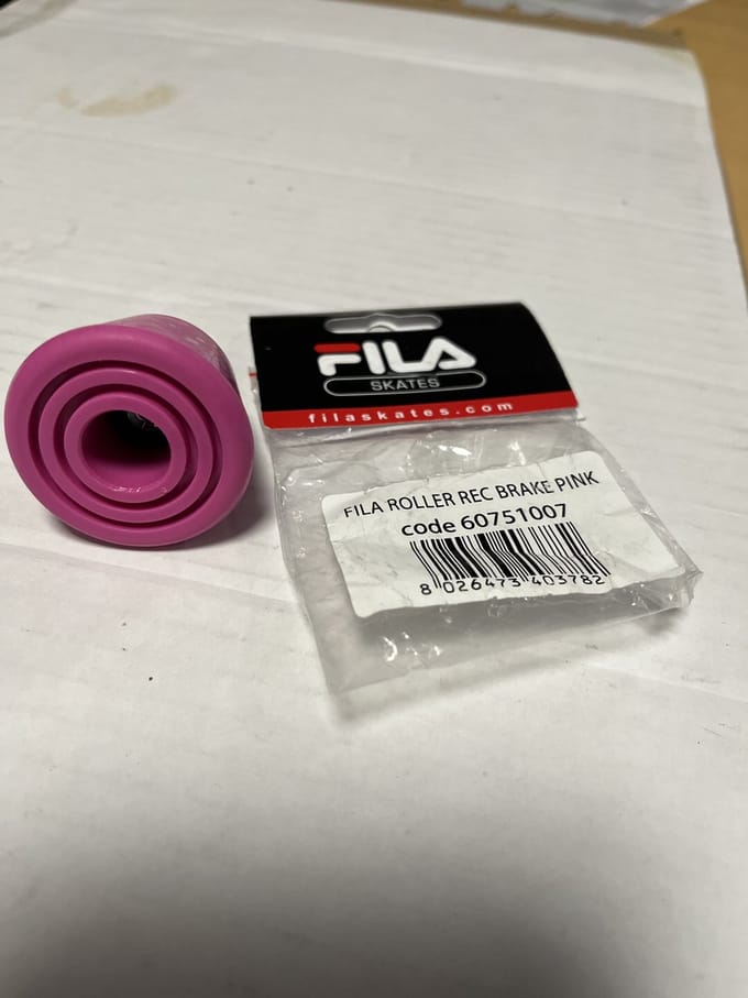 Rollerskate Rolschaats stopper Fila REC roze per paar