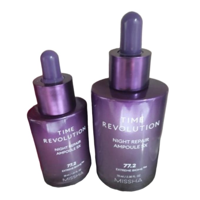 MISSHA Time Revolution Night Repair 5X Ampoule Set (30 ml + 15 ml) blue