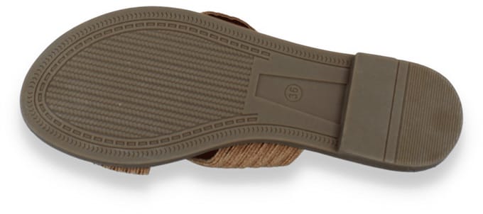 Mode-mania Dames Slipper | Oranje | Maat: 38