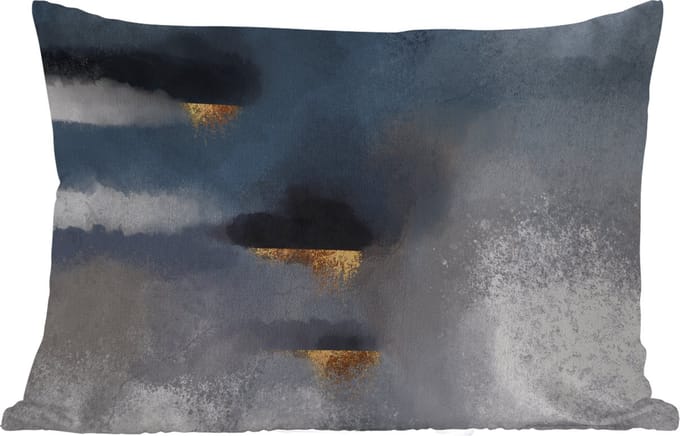 Buitenkussens - Tuin - Wolken - Gold - Abstract - 50x30 cm