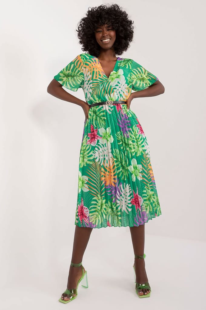 Botanical Mood Dress - Groen / One Size