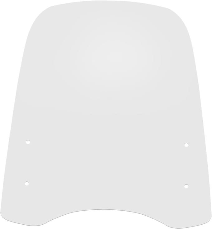 Scooter Windscherm - Motor Spoiler - Veiliger Rijden - Gebogen Oppervlak - 42 x 41 cm - Transparant