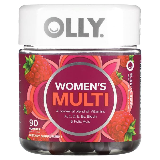 OLLY, Vrouwen Multi, Blissful Berry, 90 gummies
