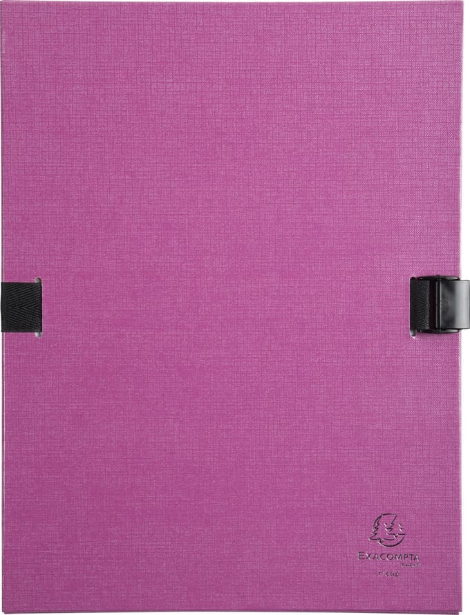 Exacompta 10x N'CLIP® Map uitrekbare rug en klep - Purper - 21516E
