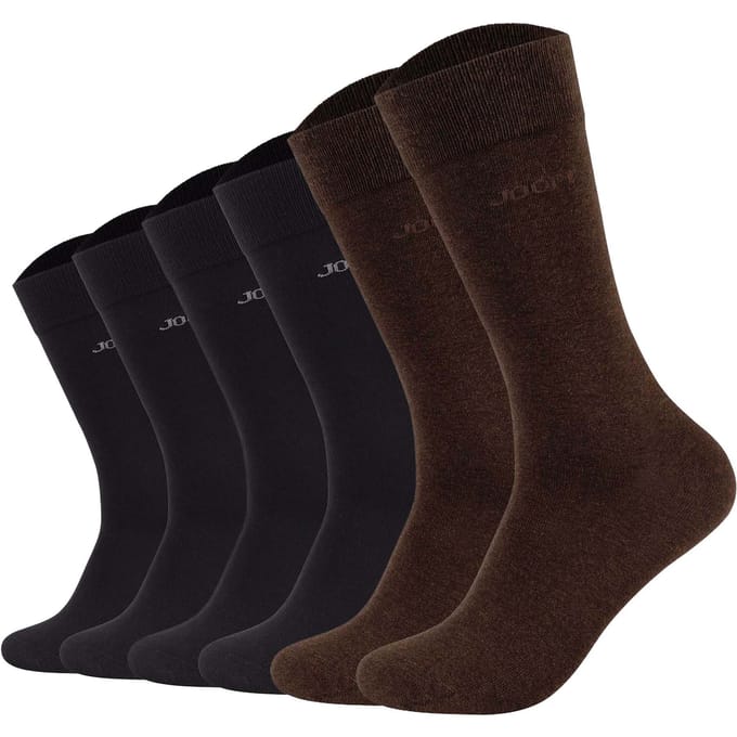 JOOP! Sokken Unisex premium essential cotton Socks 6p Set van 6