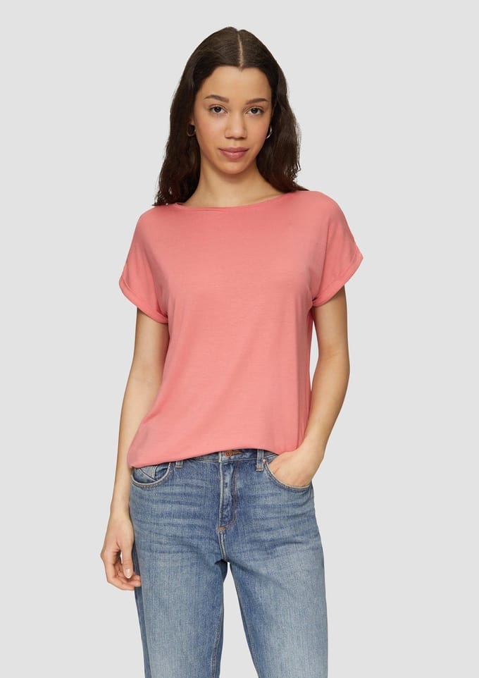 Q/S designed by - T-shirt - Maat L - - 3455 RED -