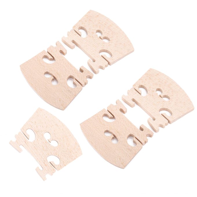 5 Stuks Esdoornhout Viool Brug Onderdelen Instrument Fitting Accessoire voor 4/4 Maat Viool beige