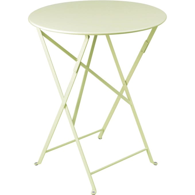 Fermob BISTRO klaptafel rond - 65 lindegroen mat - Ø 60 cm