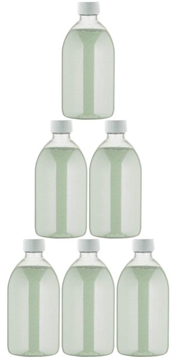 Scrubzout Dennen - 650 gram - Fles met witte dop - set van 6 stuks - Hydraterende Lichaamsscrub