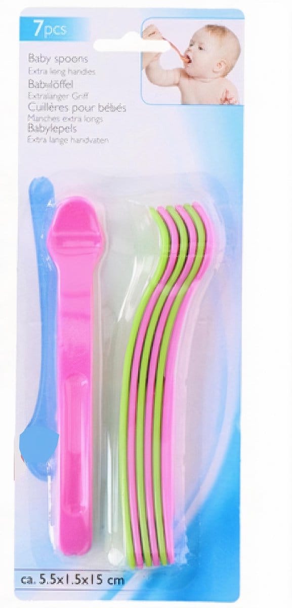 Tom Babylepels 7 Stuks 15 Cm Roze/groen