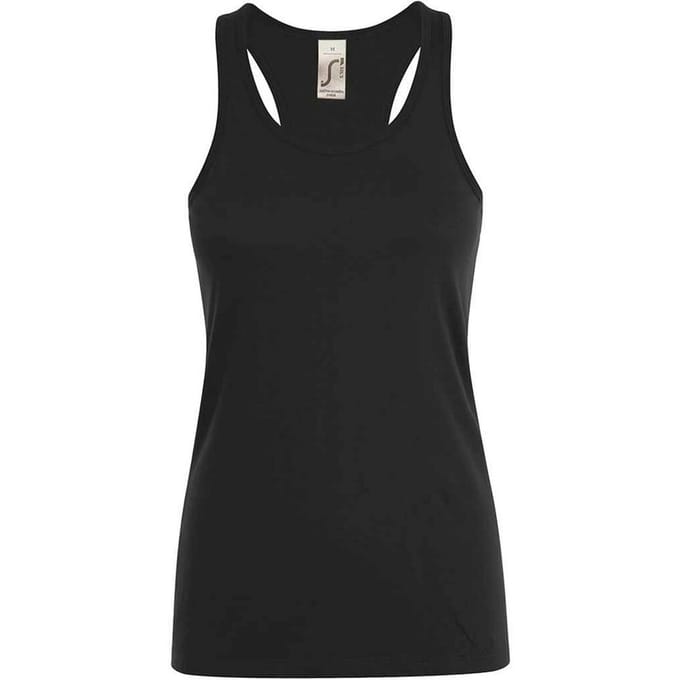 SOLS Dames/Dames Justin Tanktop (Diep zwart)