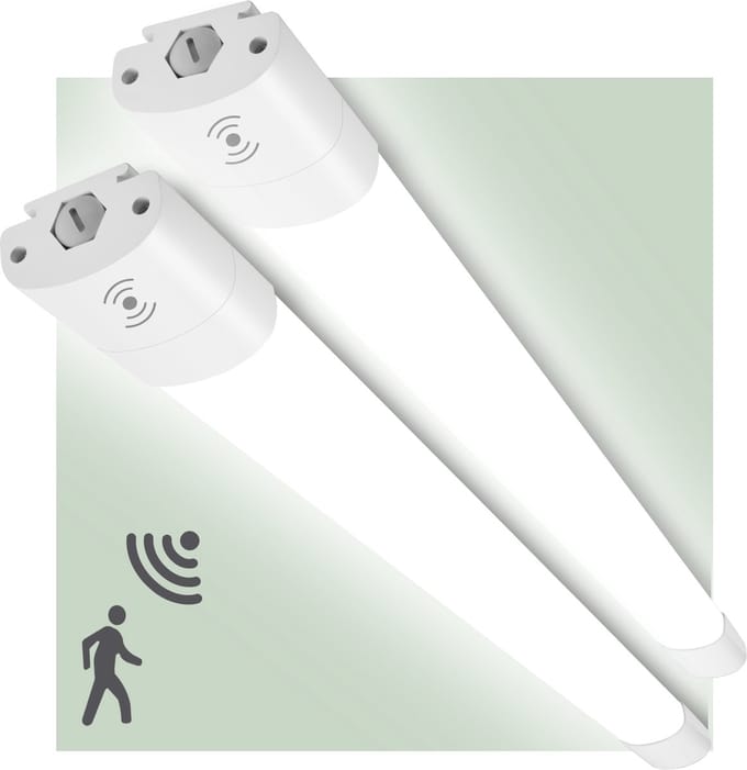 Oraymin 2x LED Balklamp met Sensor 90CM - IP66 Waterdicht - Koppelbaar - 3300LM - 4000K