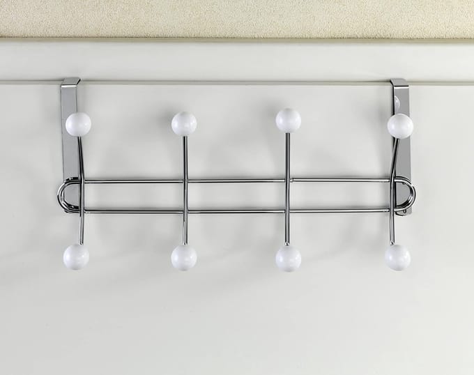 Lissa, deurkapstok met 8 haken, voor deurdikte tot 2 cm