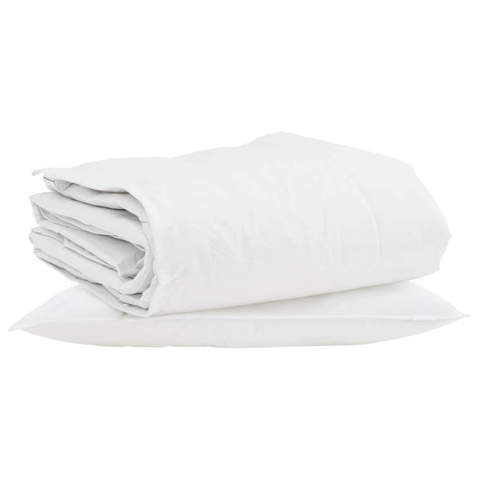 vidaXL - Winter - Duvet - met - kussen - 2 - st - Wit - Donsveer