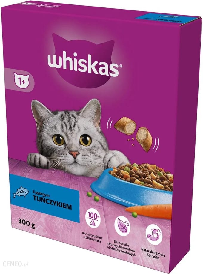 3x Whiskas Adult 1+ Tonijn 300g