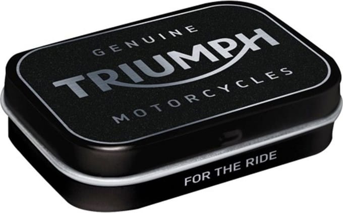Pepermunt Blik Triumph - Logo mint box 4 x 6 cm
