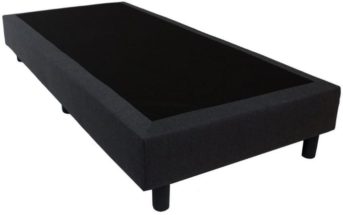 Nessa® - 80x200 Boxspring Amsterdam - Zwart Meubelstof