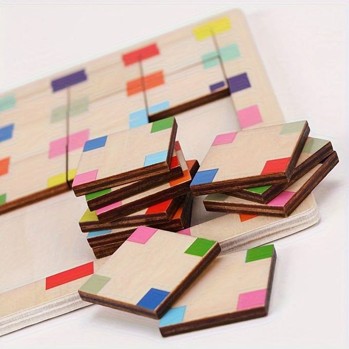 Livé ® Houten Bouwblok Puzzel - Educatief - Montessori