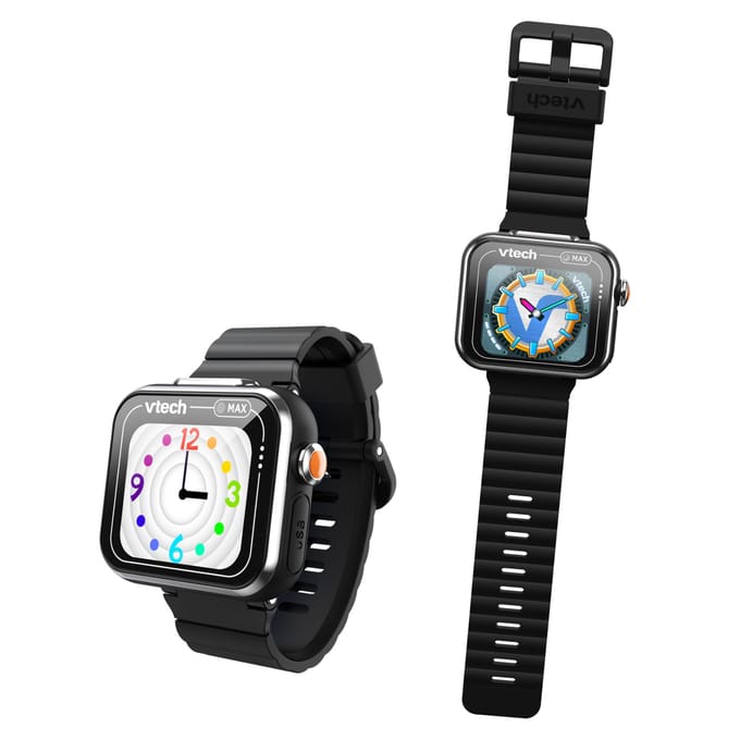 VTech smartwatch KidiZoom Max zwart - educatief kinderspeelgoed horloge.