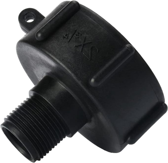 Tank Adapter Slang Tap Connector - Grof Schroefdraad Cap - Water Butt Tap Adapter - IBC Ton Valve