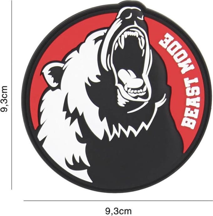 Patch 3D PVC Beast mode red