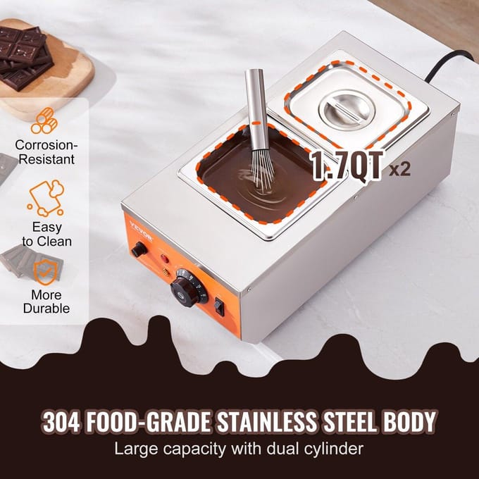 Chocolade Tempering Machine Chocolade Smeltpan 9 Lbs 2 Bakken